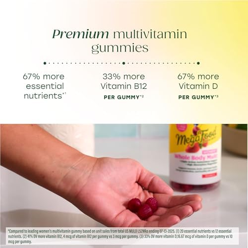 Gomitas Multivitamínicas MegaFood para Mujeres - Soporte para Cerebro, Corazón e Inmunidad - Vitamina C, Magnesio, D3, Folato, Biotina y Zinc - 90 - imagen 7