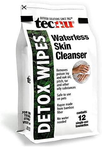 Toallitas Detox Tecnu, 18 piezas. Toallitas grandes para aliviar la hiedra venenosa, eliminan el aceite causante de erupciones, sin agua, también - imagen 8