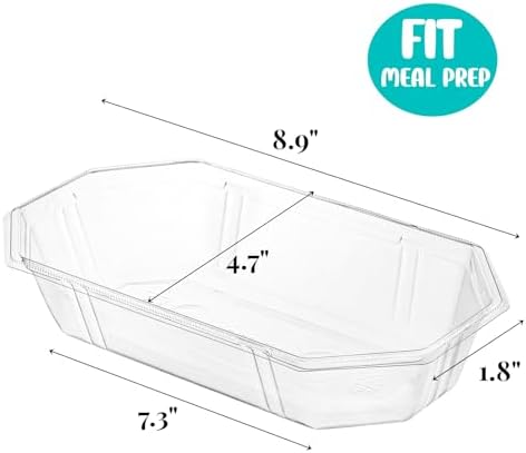 ZOOFOX 200 Piezas Platos Desechables para Banana Split, 12 oz, Bowls de Plástico PET Transparentes para Postres, Bodas, Catering y Fiestas - imagen 2
