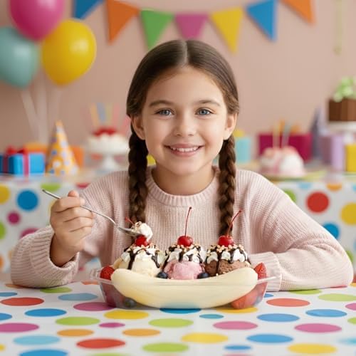 ZOOFOX 200 Piezas Platos Desechables para Banana Split, 12 oz, Bowls de Plástico PET Transparentes para Postres, Bodas, Catering y Fiestas - imagen 8