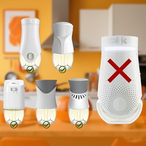 Recargas de Ambientador Enchufable, Calabaza, Manzana Canela, Rollito de Canela, Crema de Caramelo Salado, 7.92 Fl Oz, 12 Piezas, Compatible con Air - imagen 2