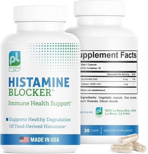 Suplemento DAO Histamine Blocker – Fórmula Avanzada de Enzima DAO y Vitamina C para Soporte Digestivo e Intolerancia a la Histamina – 30 Cápsulas - imagen 1