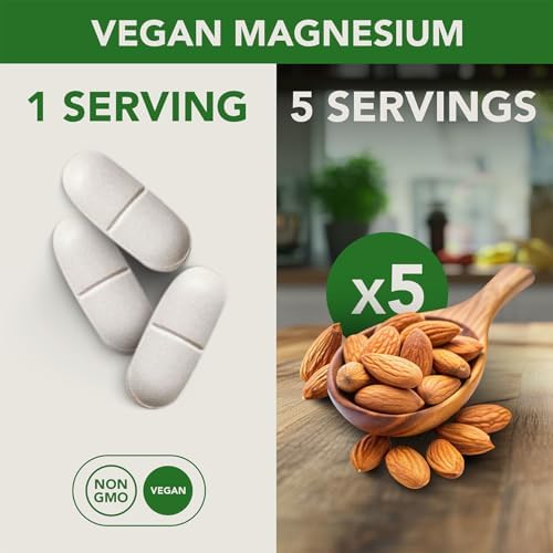Complejo de Magnesio Glicinato Vegano PlantFusion 400 mg - Alta Absorción y Biodisponibilidad - Chelado - Apoya Relajación Muscular, Sueño, Salud - imagen 4