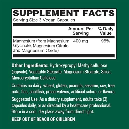 Complejo de Magnesio Glicinato Vegano PlantFusion 400 mg - Alta Absorción y Biodisponibilidad - Chelado - Apoya Relajación Muscular, Sueño, Salud - imagen 6