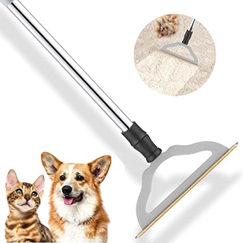 HIMODA Removedor de Pelo para Mascotas, Rastrillo Ajustable para Alfombras, Cepillo Potente para Eliminar Pelo de Perro y Gato, Herramienta - imagen 1
