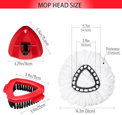 Paquete de 7 Cabezas de Repuesto para Mopas Ocedar EasyWring 1 Tanque, Refill de Microfibra para Limpieza Profunda, Lavables a Máquina, Fáciles de - imagen 2
