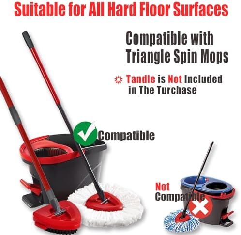Paquete de 7 Cabezas de Repuesto para Mopas Ocedar EasyWring 1 Tanque, Refill de Microfibra para Limpieza Profunda, Lavables a Máquina, Fáciles de - imagen 3