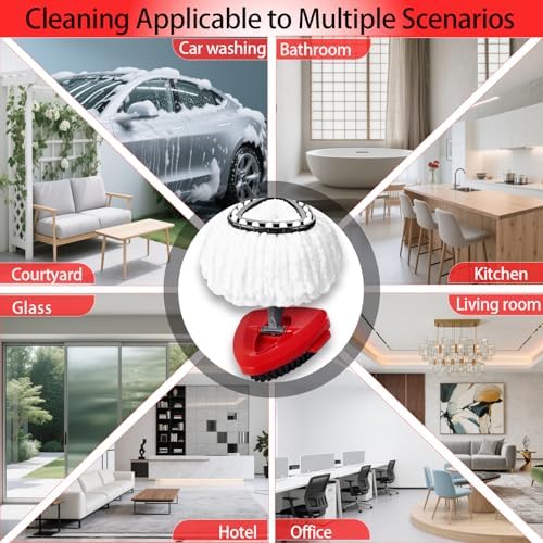 Paquete de 7 Cabezas de Repuesto para Mopas Ocedar EasyWring 1 Tanque, Refill de Microfibra para Limpieza Profunda, Lavables a Máquina, Fáciles de - imagen 7