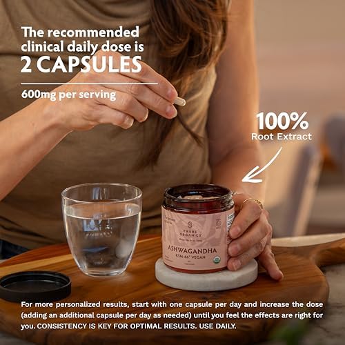 TRIBE ORGANICS Suplemento Ayurvédico Vegano de Ashwagandha KSM 66 en Polvo Orgánico - Apoyo para el Enfoque y el Ánimo, 600mg, 60 Cápsulas - imagen 4