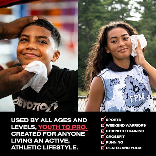 Toallitas Faciales y Corporales GamePlan Post-Sudor para Deportistas, Eliminan Sudor, Suciedad y Aceite, Biodegradables y No Pegajosas - Paquete de 2 - imagen 4