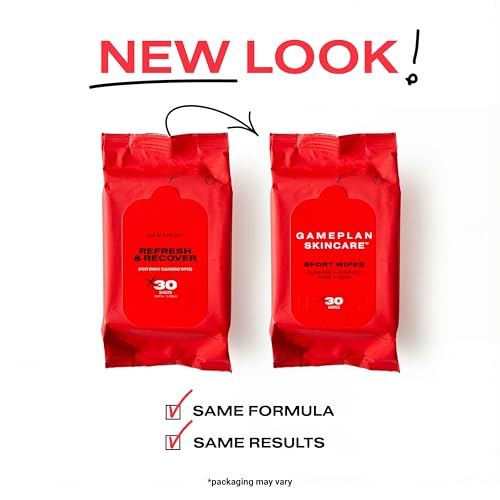 Toallitas Faciales y Corporales GamePlan Post-Sudor para Deportistas, Eliminan Sudor, Suciedad y Aceite, Biodegradables y No Pegajosas - Paquete de 2 - imagen 8