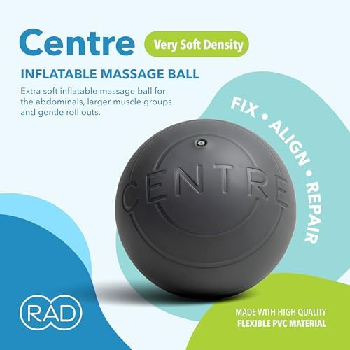 Bola de Masaje Profundo de Yoga RAD Centre – Bola de Liberación Miofascial para Abdomen, Psoas, Cuello y Estómago – Terapia de Puntos Gatillo y - imagen 5