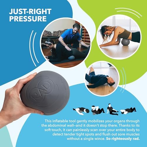 Bola de Masaje Profundo de Yoga RAD Centre – Bola de Liberación Miofascial para Abdomen, Psoas, Cuello y Estómago – Terapia de Puntos Gatillo y - imagen 6