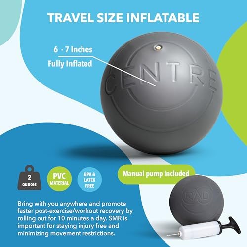 Bola de Masaje Profundo de Yoga RAD Centre – Bola de Liberación Miofascial para Abdomen, Psoas, Cuello y Estómago – Terapia de Puntos Gatillo y - imagen 7