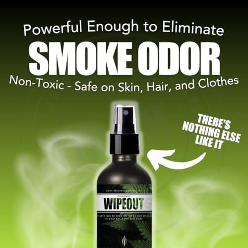 Chronic Wipeout Spray Eliminador de Olores a Humo - Efectivo para Desodorizar Hogares, Ropa, Autos, Oficinas, Manos y Cabello - 1 Botella de 16 oz - imagen 4