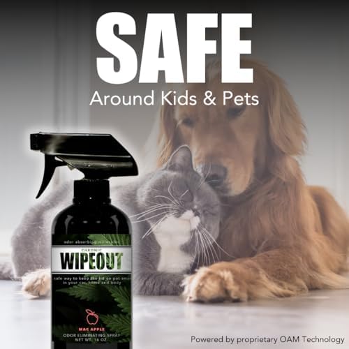 Chronic Wipeout Spray Eliminador de Olores a Humo - Efectivo para Desodorizar Hogares, Ropa, Autos, Oficinas, Manos y Cabello - 1 Botella de 16 oz - imagen 6