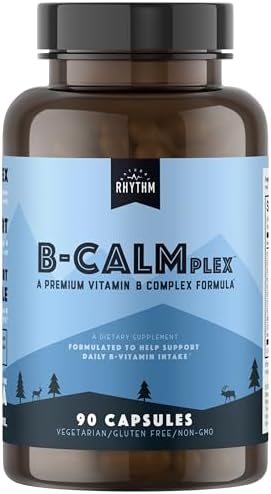 Suplemento de Vitaminas B Natural Rhythm B-CALMplex, Mezcla Completa de Vitaminas B con Metilfolato y B12, Suministro para 3 Meses, 90 Cápsulas - imagen 1