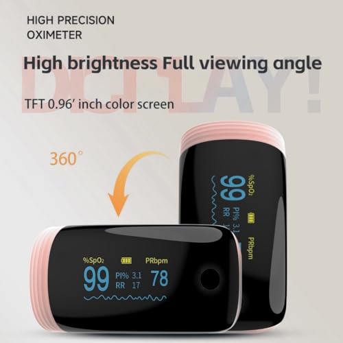 Oxímetro de Pulso Recargable de Dedo con Monitoreo de Oxígeno, SpO2, Frecuencia de Pulso y PI RR, Pantalla OLED, Ideal para Deportes y Uso en Casa - imagen 4