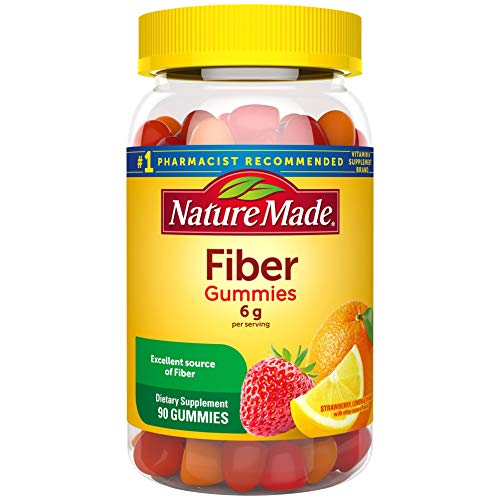 Nature Made Fibra 6 g, Suplemento Dietético para la Salud Digestiva, 90 Gomas de Fibra, Suministro para 30 Días - imagen 2