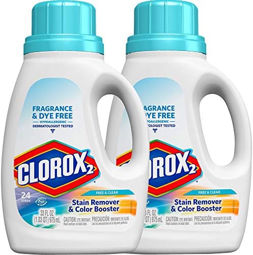 Clorox 2 Blanqueador Líquido Concentrado Seguro para Colores - Sin Fragancia - 33 oz - Paquete de 2 (puede variar) - imagen 1
