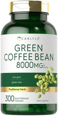 Extracto de Granos de Café Verde Carlyle | 300 Cápsulas | Suplemento Herbáceo Tradicional | Fórmula Sin OGM y Libre de Gluten - imagen 1
