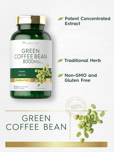 Extracto de Granos de Café Verde Carlyle | 300 Cápsulas | Suplemento Herbáceo Tradicional | Fórmula Sin OGM y Libre de Gluten - imagen 4