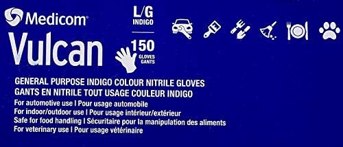 Guantes de Nitrilo Medicom Vulcan, 150 Piezas, Talla Grande - imagen 2