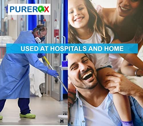 Desinfectante PUREROX (100ml, 2pk) Aprobado por TSA, tamaño de viaje. Elimina 99.9999% de virus, bacterias y hongos. Grado hospitalario. Sin - imagen 6