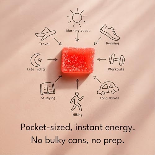 Gomitas de Energía Instantánea Volt - 100mg de Cafeína por Goma - Combustible Rápido para Ejercicio, Carreras y Estudio - Alternativa a Bebidas - imagen 4
