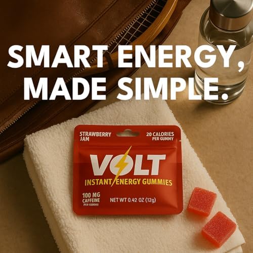 Gomitas de Energía Instantánea Volt - 100mg de Cafeína por Goma - Combustible Rápido para Ejercicio, Carreras y Estudio - Alternativa a Bebidas - imagen 8