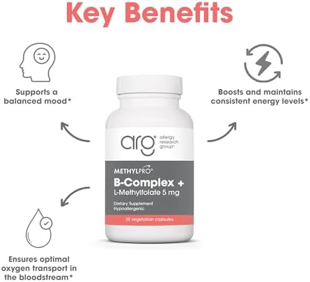MethylPro B Complex + L-Metilfolato 5 mg - Mezcla de Vitaminas Methyladas Bio disponibles - Apoya Energía y Estrés - Vegetariano y Hipoalergénico - - imagen 4