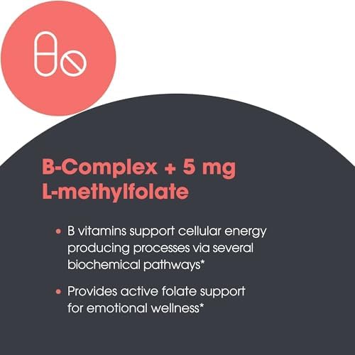 MethylPro B Complex + L-Metilfolato 5 mg - Mezcla de Vitaminas Methyladas Bio disponibles - Apoya Energía y Estrés - Vegetariano y Hipoalergénico - - imagen 5