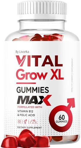 Gomitas Vital Grow XL para Hombres - Suplemento de Rendimiento 1050MG, Fórmula Avanzada, 60 Gomitas para 1 Mes - imagen 1