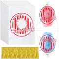 Bolsas de Algodón de Azúcar Worric 320PCS con Cintas, 11.8 x 17.7 Pulgadas, Transparentes con Impresión para Fiestas y Cocinas - imagen 1