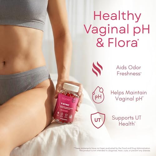 Gomitas SOON+ Feminine Balance para Mujeres, Probioticos V-Sync de Piña para el Equilibrio del pH * Bienestar Vaginal, Urinario, Inmunológico y - imagen 2