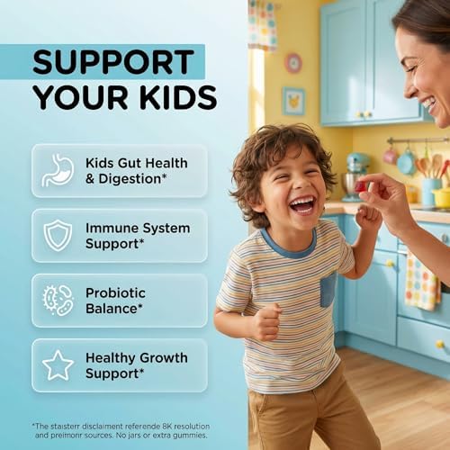 Gomitas Probióticas para Niños Clean Nutra con Prebióticos, Postbióticos y Enzimas Digestivas – 60 Unidades – Suplemento Vegano Sabor Durazno - imagen 2