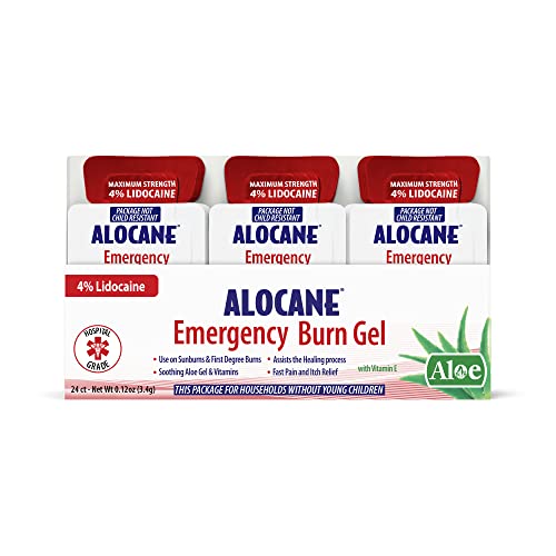 Gel para Quemaduras ALOCANE® de Máxima Potencia 4% Lidocaína, Paquetes Individuales, 24 Piezas, Uso Comercial en Restaurantes y Ambientes de Trabajo - imagen 3