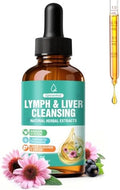 Gotas de Drenaje Linfático 23 en 1, Suplemento Detox y Reparador para Hígado con Equinácea, Alcachofa, Raíz de Bardana y Saúco, 2 Fl Oz - imagen 1