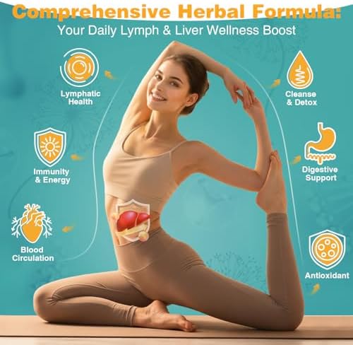 Gotas de Drenaje Linfático 23 en 1, Suplemento Detox y Reparador para Hígado con Equinácea, Alcachofa, Raíz de Bardana y Saúco, 2 Fl Oz - imagen 4