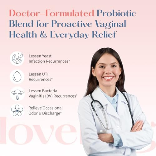 Probioticos Vaginales Lovebug V-Best - 90 Mil Millones CFU para Equilibrio de pH, Salud del Tracto Urinario, BV y Olores - 60 Cápsulas - imagen 4
