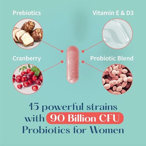 Probioticos Vaginales Lovebug V-Best - 90 Mil Millones CFU para Equilibrio de pH, Salud del Tracto Urinario, BV y Olores - 60 Cápsulas - imagen 5