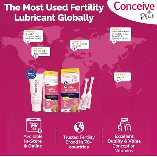 Lubricante Fertilidad CONCEIVE PLUS para Parejas que Quieren Concebir | Lubricante a Base de Agua con 8 Aplicadores Pre-Llenos - imagen 8