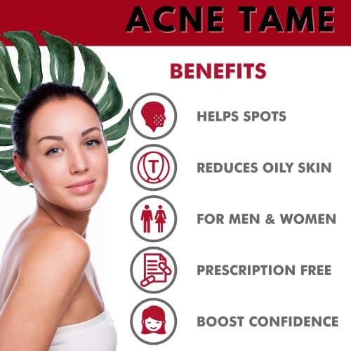 Píldoras Acnetame para el Acné - Suplemento para Piel Clara - Vitaminas para Piel Grasa, Tratamiento de Manchas Hormonal y Acné Quístico - 60 - imagen 6
