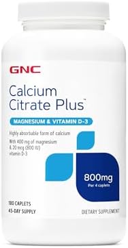Suplemento GNC Citrato de Calcio Plus 800mg, Apoya la Salud Ósea, 45 Porciones - imagen 1