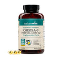 NatureWise Omega 3 Aceite de Pescado Cuádruple Fuerza 4080mg - TG Natural + Capturado en Libertad - 2450mg Omega 3 + 1350mg EPA 900mg DHA - Sin - imagen 1