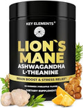 Gomitas Orgánicas de Hongo Melena de León de Alta Potencia con Ashwagandha y L-Theanina - Suplementos para la Memoria y Relajación - imagen 1