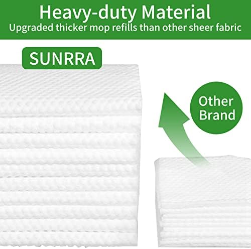 Paños de Barrido Secos SUNRRA de 200 Piezas, Compatibles con Swiffer, Eliminación Eficaz de Polvo, Cabello y Caspa, Recargas Secas de 11 x 8.6 - imagen 3