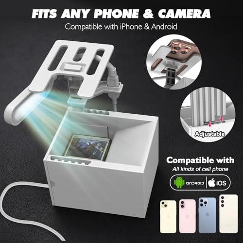 Soporte para Escáner de Cartas con Luz LED para TCG y MTG - Montura de Teléfono Manos Libres para ManaBox - Escanea Cartas con Fundas (Incluye 20 - imagen 5