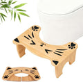 Taburete para Baño MYLIFESION, Escalón Plegable de 7 Pulgadas para Hacer Popó, Banqueta de Bambú Antideslizante para Adultos, Niños y Personas Mayores - imagen 1