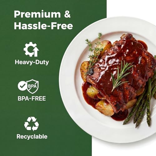 TENYANSEN 100 Piezas de Platos de Plástico Blancos Desechables, Platos de 10.25 para Cena y Platos de 7.5 para Aperitivos/Postres para Fiestas - imagen 4